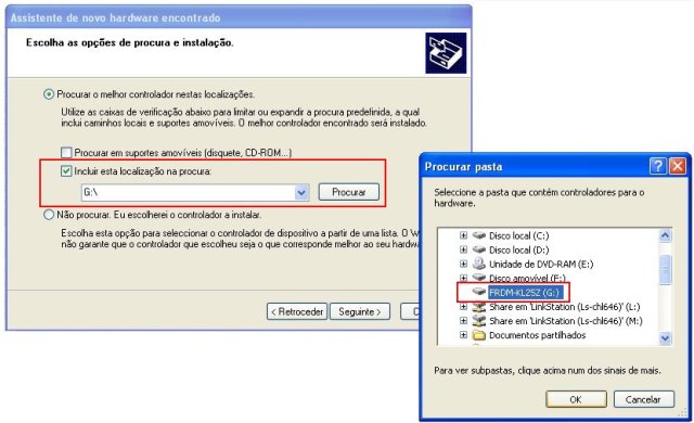 Installation of drivers