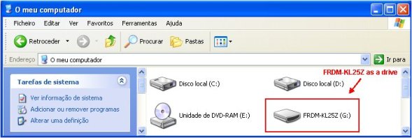FRDM-KL25Z in My Computer